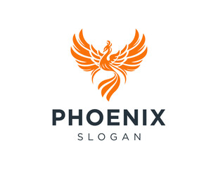 The logo design is about Phoenix and was created using the Corel Draw 2018 application with a white background.