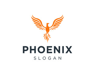 Fototapeta premium The logo design is about Phoenix and was created using the Corel Draw 2018 application with a white background.