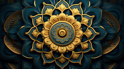 Delicate ornate mandala design symbolizing spirituality and artistic expression