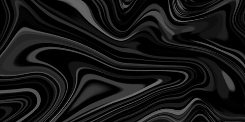 Liquid marble texture Black. Fluid art. Applicable for design cover, beautiful drawing with the divorces and wavy lines in gray tones. Silver liquid texture. Silver metallic surface.