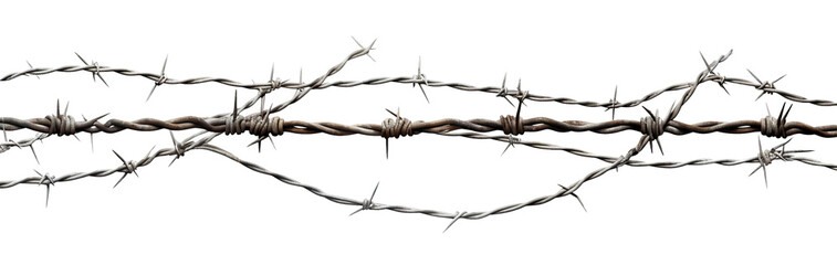 Barbed wire cut out
