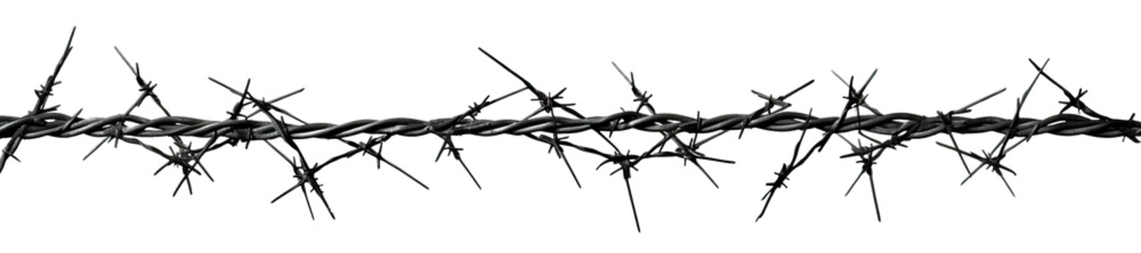 Barbed wire cut out