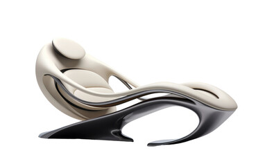 Obraz premium Innovative Floating Lounge Chair on transparent background