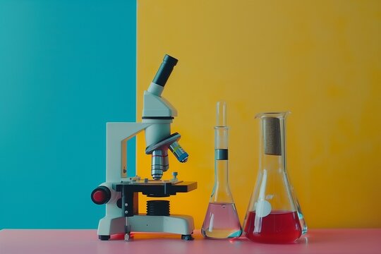 microscope in laboratory