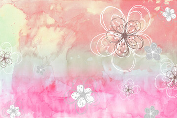 a flower background illustration