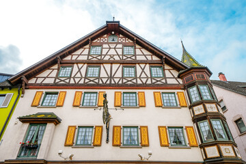 Old building in Hornberg in the Black Forest.
