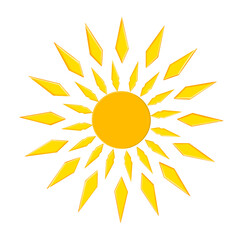 sun icon isolated on transparent background	