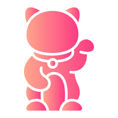 maneki neko Gradient icon