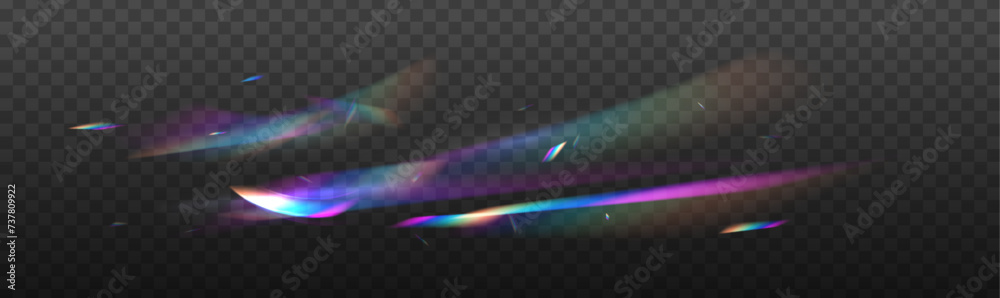 Aufkleber light effect of rainbow retro film for use over photos as an overlay or screen filter. abstract desi