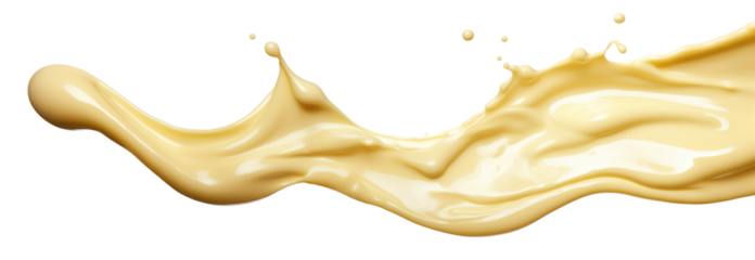 Delicious mayonnaise splash cut out