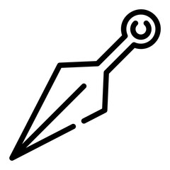 kunai Line Icon
