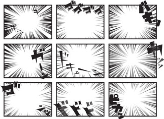 漫画　文字　コミック　効果音　  © ken
