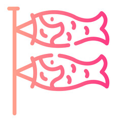koinobori Line Gradient Icon