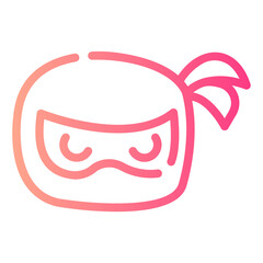 ninja Line Gradient Icon
