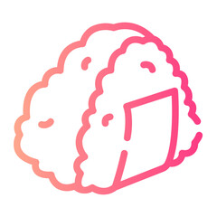 onigiri Line Gradient Icon