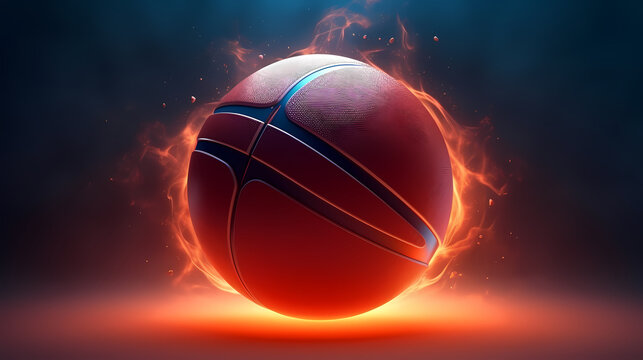 Basketball sport, basketball background close-up detail