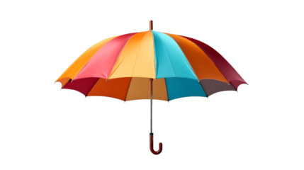 multicolor colorful umbrella isolated on white 