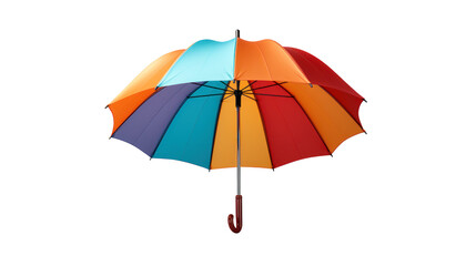 multicolor colorful umbrella isolated on white 