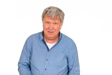 portrait of smiling happy mature man