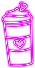 Neon Valentine's Day Icon