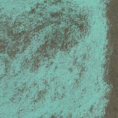 Mint colored background with textured effects of natural paper. Peppermint colors. Abstract crayon texture. Pastel drawings on paper backdrop. Hand drawn chalk pattern for print design and web banners
