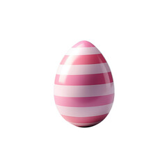 Colorful easter egg stripes isolated on white