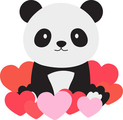 Valentine Animal Illustration