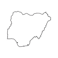 Nigeria map icon