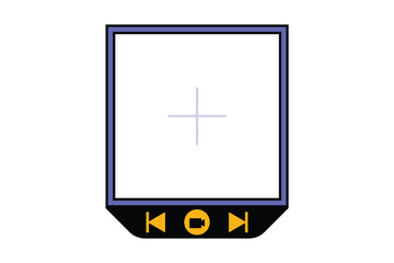 Vlog Video Frame Sticker Design