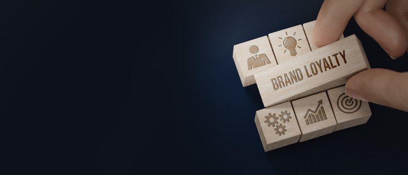 Brand Loyalty Marketing Branding Office Working Accounting Concept. 3d illustration