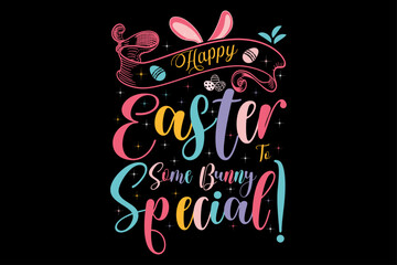 Some bunny needs vodka Happy Easter Day Typography lettering T-shirt Design