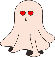 Cute Valentine's Ghost