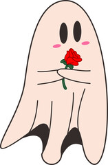 Cute Valentine's Ghost