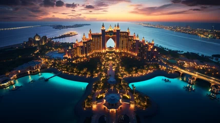Crédence de cuisine en verre imprimé Etats Unis Atlantis The Palm Dubai
