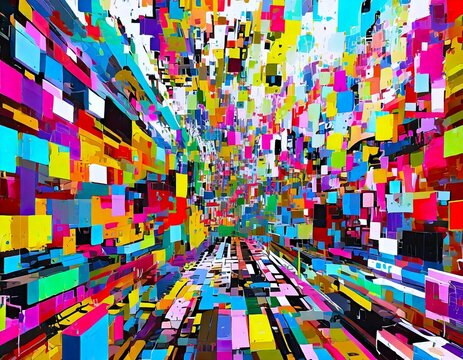 Une ville en mode cubisme 