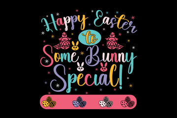 Some bunny needs vodka Happy Easter Day Typography lettering T-shirt Design