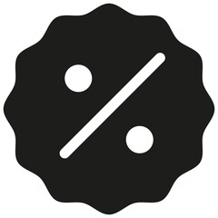 Flashsale Big Sale Icon in Glyph Style