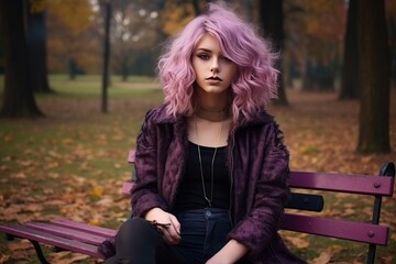 Obraz premium Teenage girl engaged in vaping - unhealthy habit of smoking electronic cigarette outdoors
