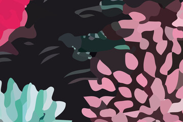 Watercolors and various flowers, tigers, fruits, roses, peonies are beautiful