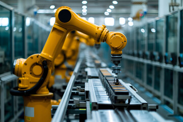 工場の人材不足問題を補う自動制御のロボット