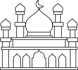Islamic Mosque Outline