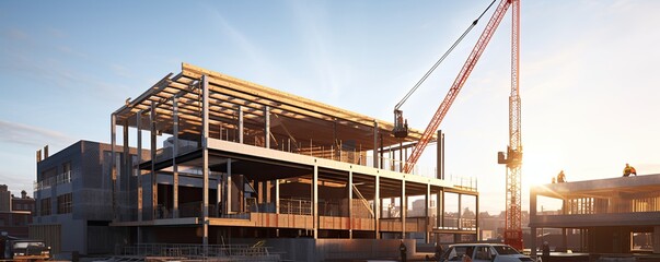 Structural Integrity: Background of Steel Industry Construction, Reflecting Sturdy Production Practices and Innovation