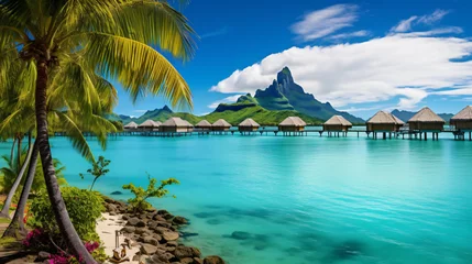 Badezimmer Foto Rückwand Bora Bora, Französisch-Polynesien Bora bora in french polynesia