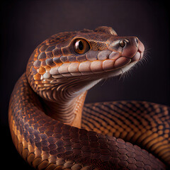 Fototapeta premium Close-Up of a Majestic Aesculapian Snake with Vivid Scales