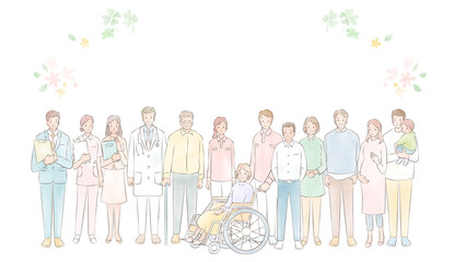 介護関係の人々