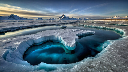 Antarctic ices - obrazy, fototapety, plakaty