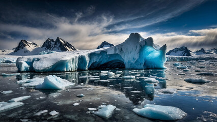 Antarctic ices - obrazy, fototapety, plakaty