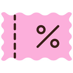 Flashsale Coupon Icon in Dualtone Style