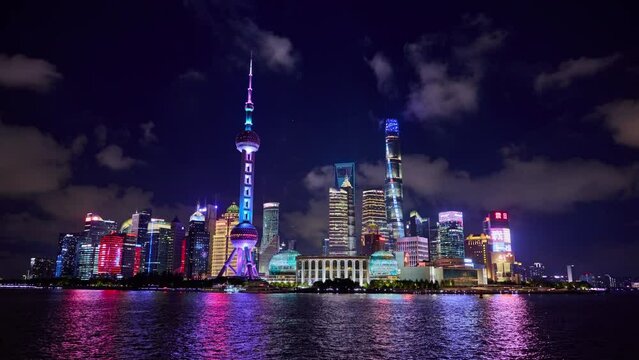 Shanghai Bund Night Timelapse
