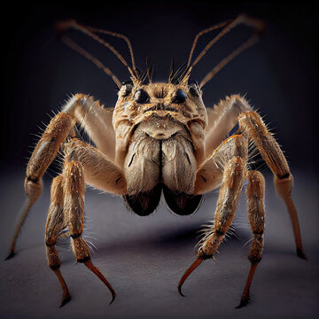 Detailed Camel Spider Portrait in a Professional Studio Setting